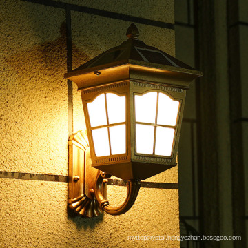 LED European Retro Garden Wall Lamp Solar Wall Lamp